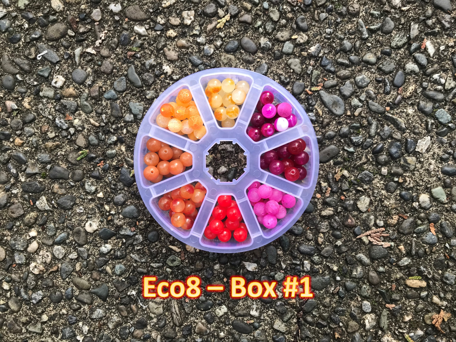 10 Color - 200 Count - 8mm Fishing Bead Combo Box