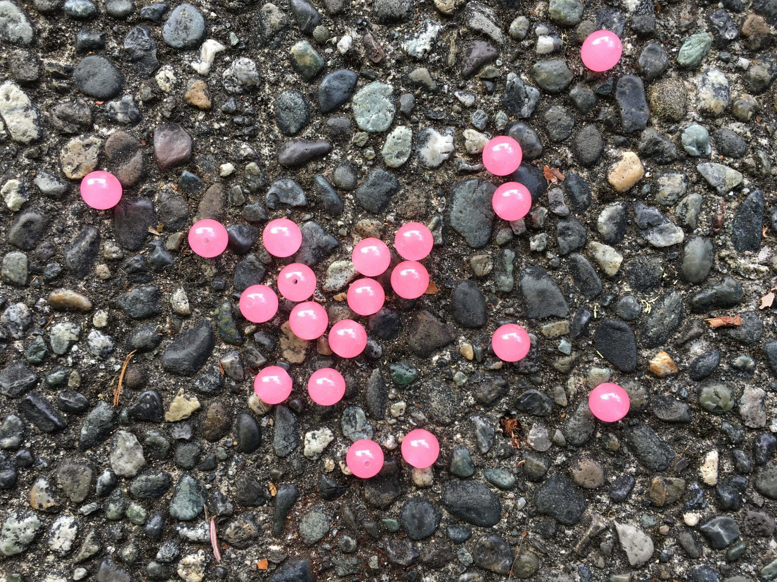 Pink Lady Roe - Stone Cold Fishing Beads
