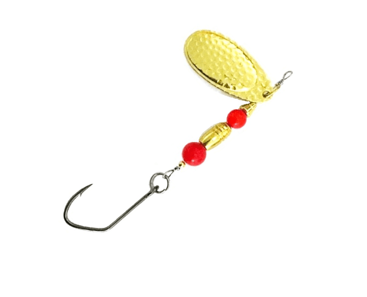 5 Hammered Guns and Roses Red Casting Spinner for Salmon, Trout, and  Steelhead - Stone Cold Fishing Beads