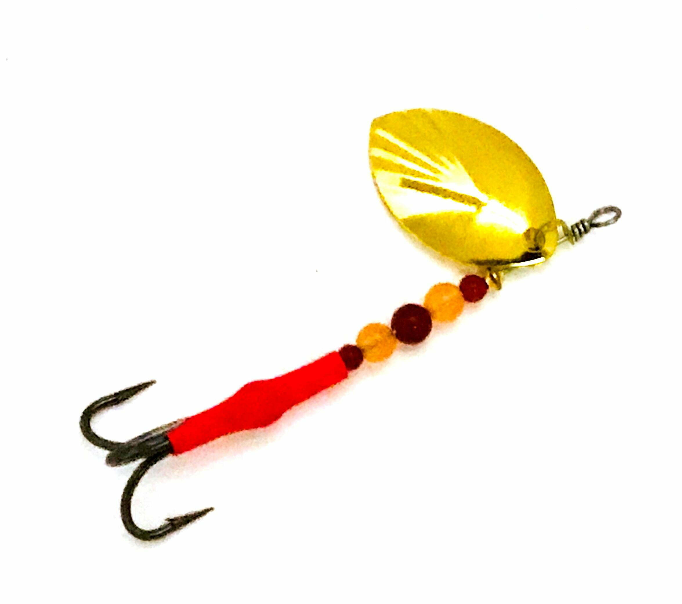Dirty Troll Elite Gen One #4 Fluted Gold Plated Olympic Crawfish Red  Salmon, Trout and Steelhead Trolling Spinners
