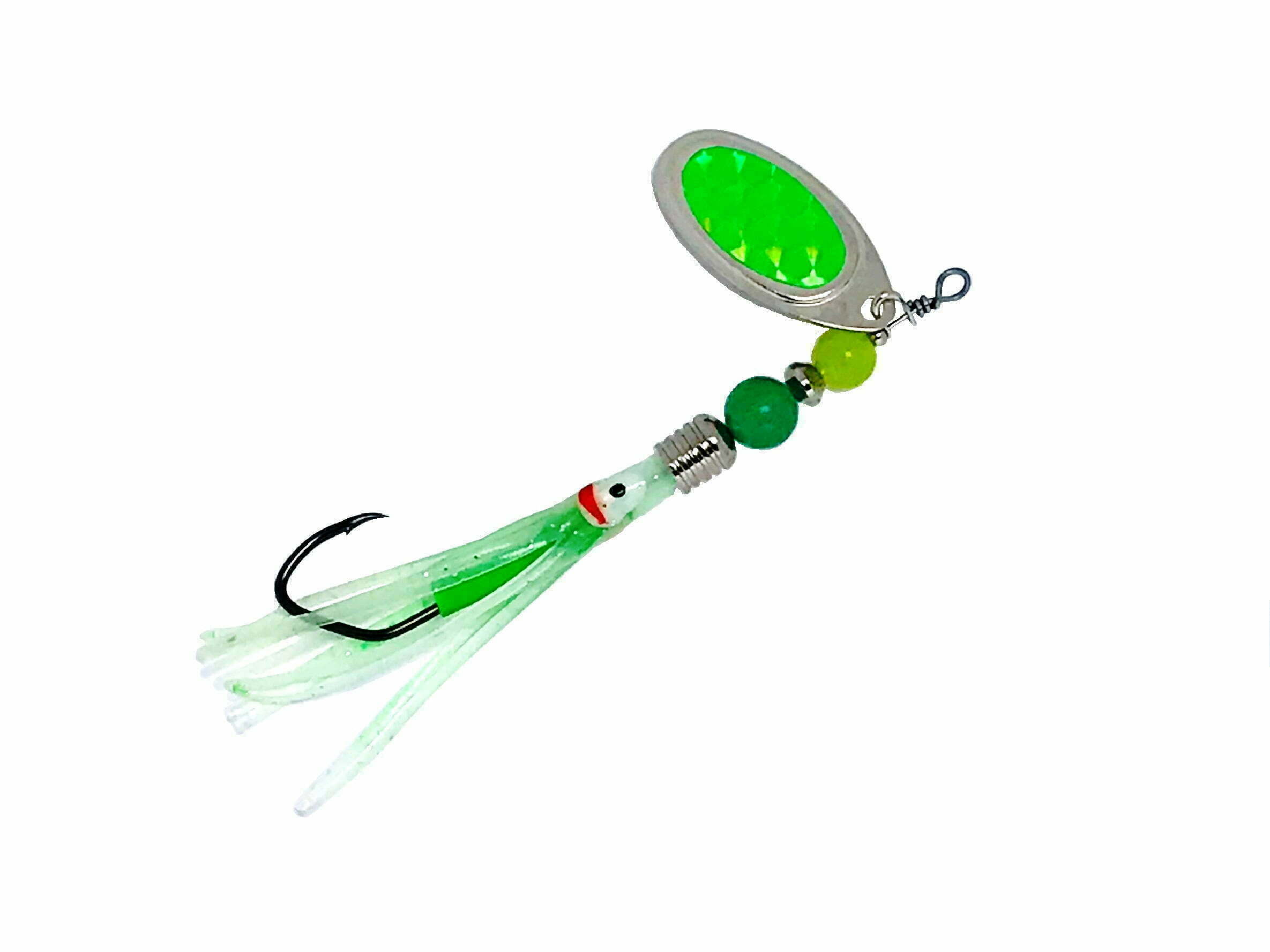 Fishing Flattie Attractor Spinner Blades Smooth Nickel Spoons