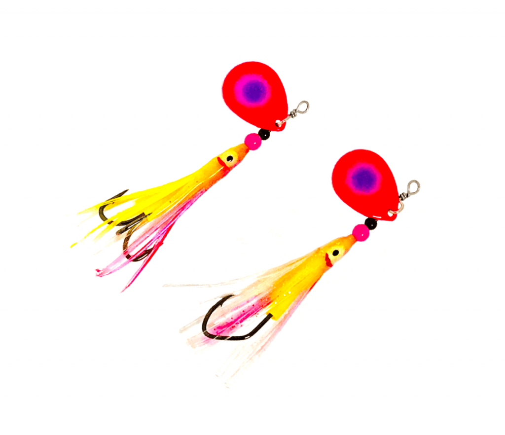 3.5 Colorado UV Pink Glow” Dirty Troll Trolling Spinner By SCB - Stone  Cold Fishing Beads