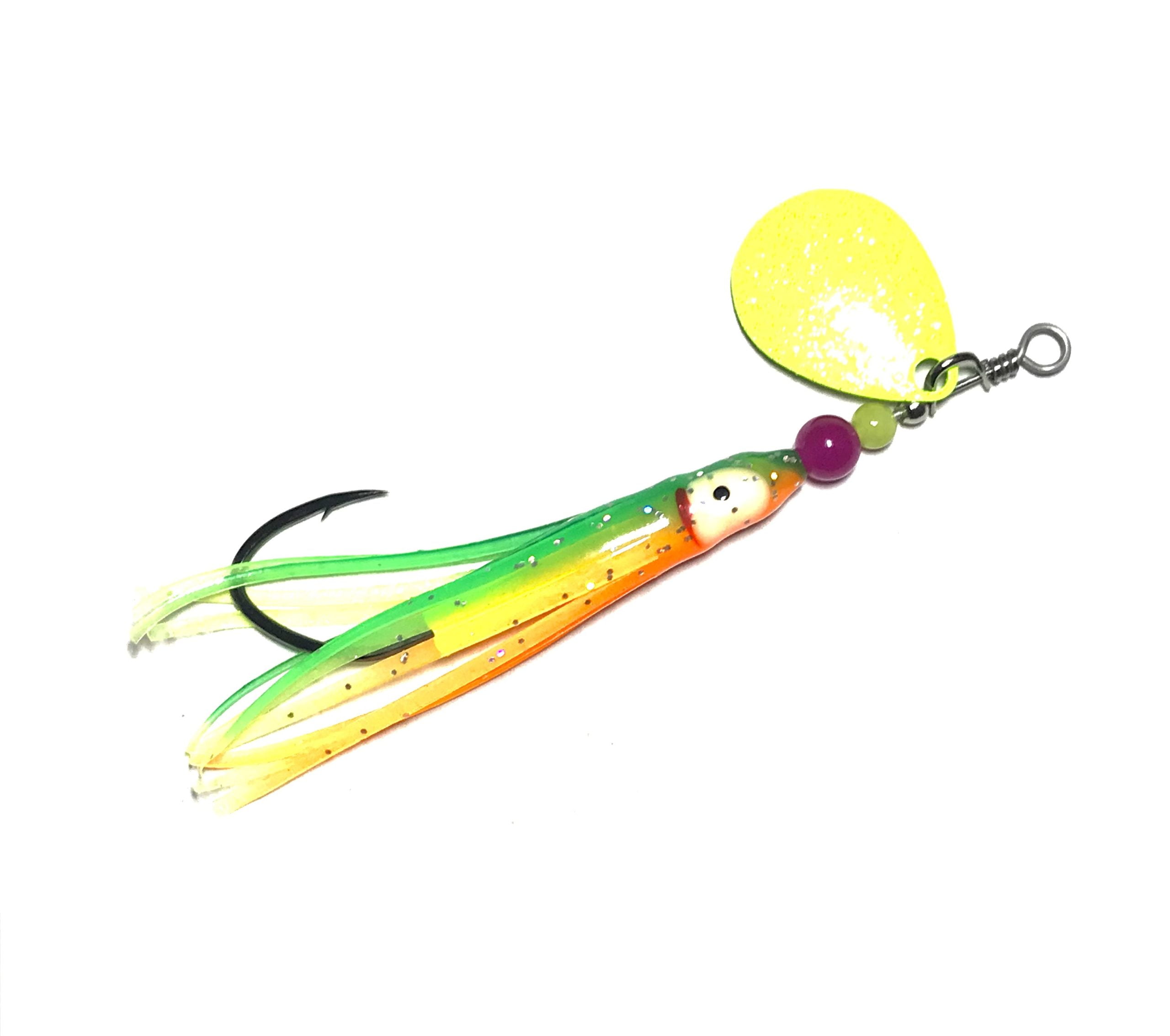 Dirty Troll Elite Gen One #4 Fluted Gold Plated Olympic Crawfish Red  Salmon, Trout and Steelhead Trolling Spinners - Stone Cold Fishing Beads